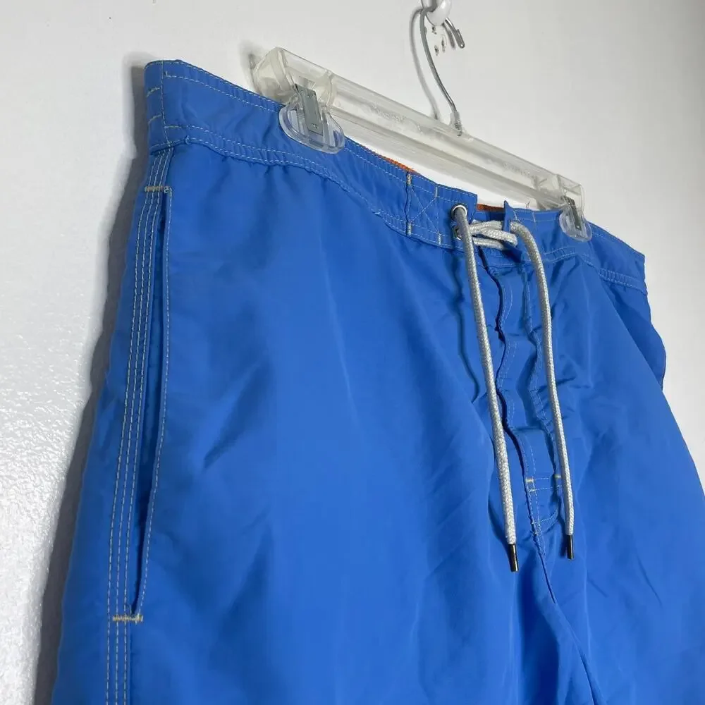 Polo Ralph Lauren Swim Trunks XL Blue Mesh Lined Utility Pocket Logo